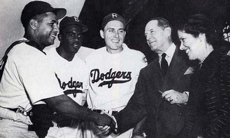 Jackie Robinson, known for breaking baseball's color barrier, was
